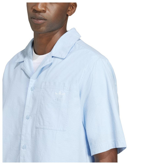 Adidas Ανδρικό πουκάμισο Essentials Seersucker Short Sleeve Shirt